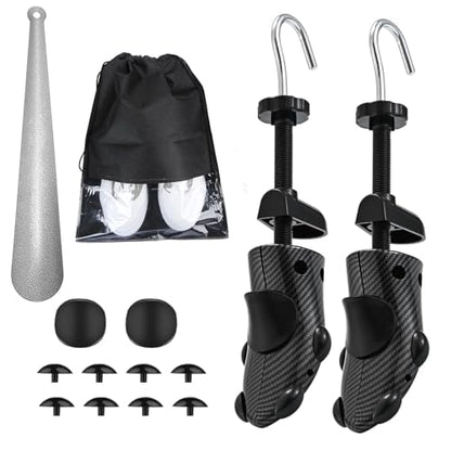 eachway Shoe Stretcher Shoe Widener Adjustable Width Length Wide Feet Shoe for Men Women (M for M's Us6.5-10; Wm's Us10-13.5) Black - color: M(for M's Us6.5-10; Wm's Us10-13.5 ) Black