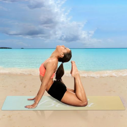 Custom Name Yoga Mat,Personalized Travel Yoga Exercise Mat,Non Slip,Perfect for Kids & Adults,Gradient Color D Series - color: Style 1