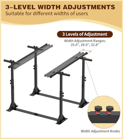 Physical Therapy Parallel Bars - Adjustable Height and Width