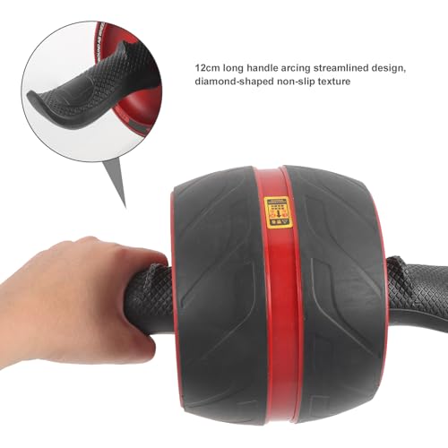 Mikinona Ab Roller Wheel Fitness Roller Wheel for Abdominal Training, Automatic Rebound, Sturdy Abs Material, Home Gym Exercise Equipment for Men and Women Core Workout