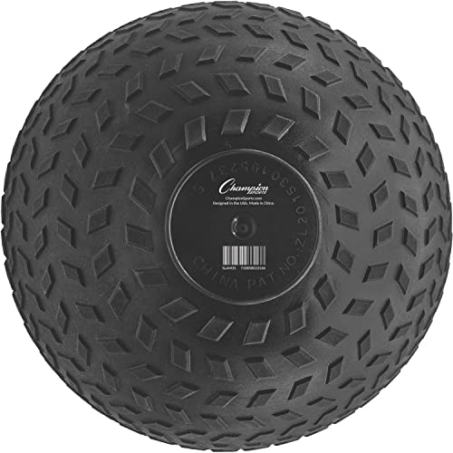 Champion Sports Rhino Fitness Slam Ball – Sand-Filled, Bounce-Resistant Ball for Strength & Conditioning, 6–50 lb - style: 35 Pound