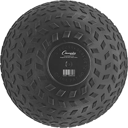 Champion Sports Rhino Fitness Slam Ball – Sand-Filled, Bounce-Resistant Ball for Strength & Conditioning, 6–50 lb - style: 35 Pound