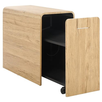 SEI Furniture - Sidekick Sport Equipment Rolling Rack - Transitional Design, Metal and Wood - Ideal for Bedroom, Living Room (HZ0123)
