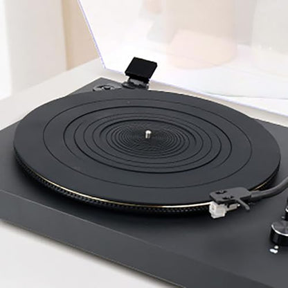 Turntable Mat, 12" Rubber Silicone Platter Slipmat Universal to All Hi-Fi Record LP Players by Gartopvoiz, Reduced Vibration, 3mm Thick - size: 12"
