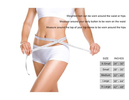 Adjustable Weighted Belt for Women & Men, Up to 20 LBS – Rucking Belt for Walking, Hiking & Strength Training