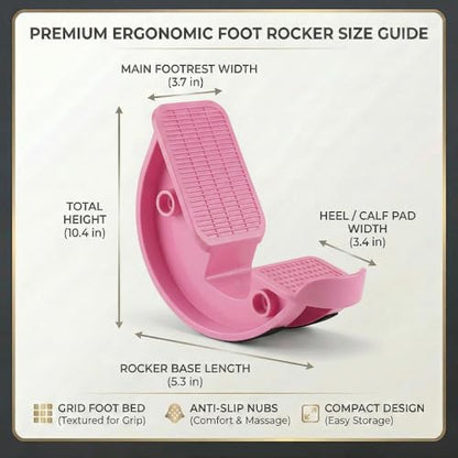 Foot Stretcher Rocker Board Calf Ankle Stretch Balance Trainer Yoga Fitness Stretching Board 300KG Capacity