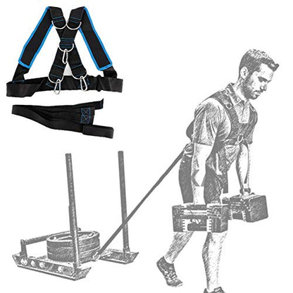 Harness Band, Sled Harness for Pulling Fitness Speed Strength Training Sled Shoulder Harness Band Belt Sports Equipment