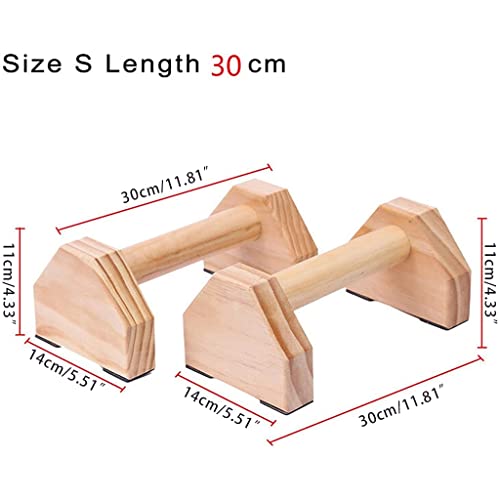 Up, Thick Wooden Grip, Slip-Resistant Push Handles Perfect for Floor, Strength Training Equipment At Home Push Handles Stands for Floor Women Men Exercise Fitness Wooden