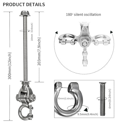 Heavy Duty Swing Hangers for Wooden Sets1000LB Capacity - size: 12 inch Style 1