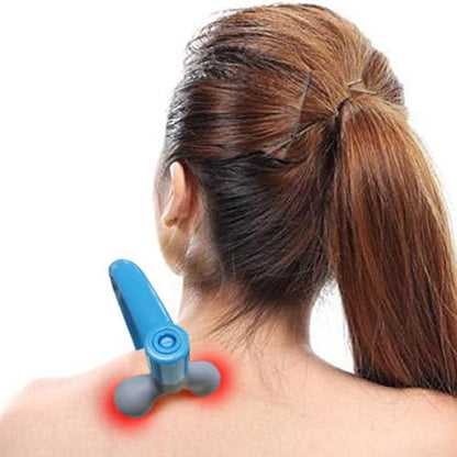 Portable Self Massage Tool - Portable Trigger Point Therapy for Back and Neck, 7.21*14in Lower Back Massager, Myofascial Release Tool & Deep Tissue Muscle Massage Stick, Shoulder Leg Feet Blue - color: Blue