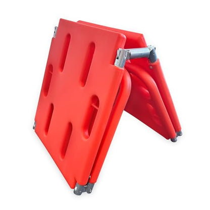 Folding Plastic Spinal Board Stretcher, Water-Floatable Lightweight Rescue Stretcher, Compact Foldable Design for Outdoor and Emergency Evacuation (4-Fold)