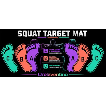 Squat Mat with Foot Position,Non-Slip Workout Mat for Squats & Leg Exercises, Improves Muscle Activation & Knee Support, Home Gym Fitness Mat,30 * 13.8"inch Squat Pad - color: Purple Black