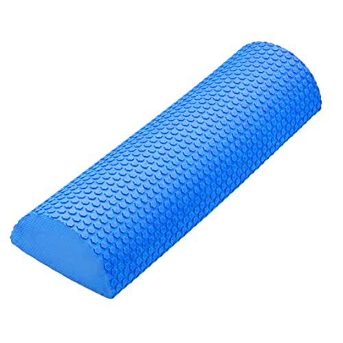 Half Round Foam Roller EVA Back Exercise Shaft Yoga Columns for Deep Tissue Muscle Massage Blue Sports & Outdoors