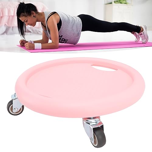 Ab Roller with 4 Wheels Ab Exercise Equipment for Core Workout 360° Silent Abdominal Strength Training for Home Gym Multi Directional Abs Roller Board