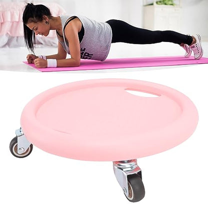 Ab Roller with 4 Wheels Ab Exercise Equipment for Core Workout 360° Silent Abdominal Strength Training for Home Gym Multi Directional Abs Roller Board