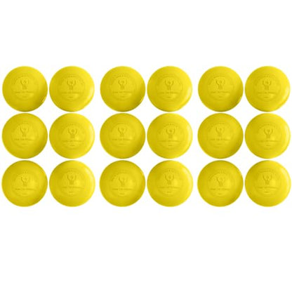 GCA Pro Lacrosse Official Game Ball NFHS College Approved Velocity 6 Pack LAX Field Tournament Rubber Practice (Yellow, 6 Balls)