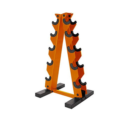 CAP A-Frame Hex Dumbbell Storage Rack, Orange, 150lb Capacity