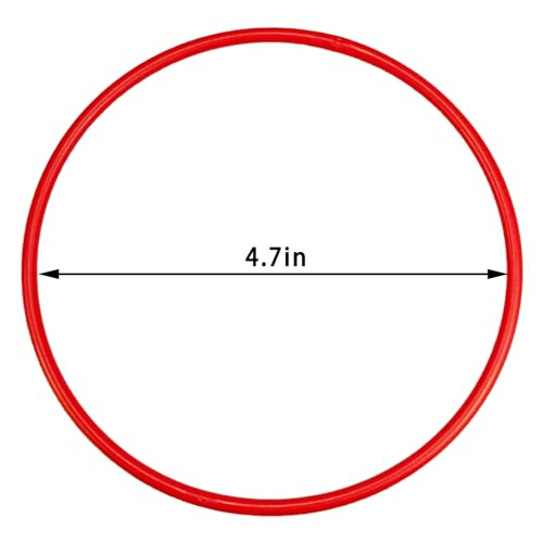24 Pcs Plastic Ring Toss Game Carnival Rings Outdoor Toss Rings for Speed and Agility Practice Games, Bridal Shower Game, Game Booth