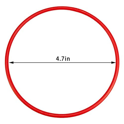 24 Pcs Plastic Ring Toss Game Carnival Rings Outdoor Toss Rings for Speed and Agility Practice Games, Bridal Shower Game, Game Booth