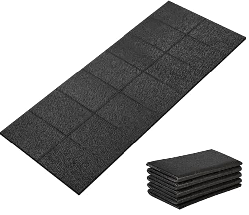 Treadmill Mat, 5'x2.5'/5.6'x2'/6.5'x3'/8'x3',6mm Thickness Exercise Equipment Mat for Carpet Hardwood Floors, Compatible with Walking Pad,Spin Bike,Elliptical Trainer,Rowing Machine - size: 68"L x 24"W x 0.16"Th