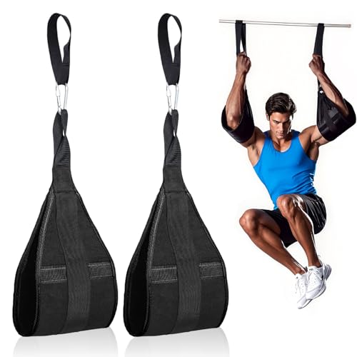 Ab Straps for Pull Up Bar: Hanging Ab Abdominal Sling Straps for Pull up Arm Workout Support for Knee and Leg Raises Training Gym & Home