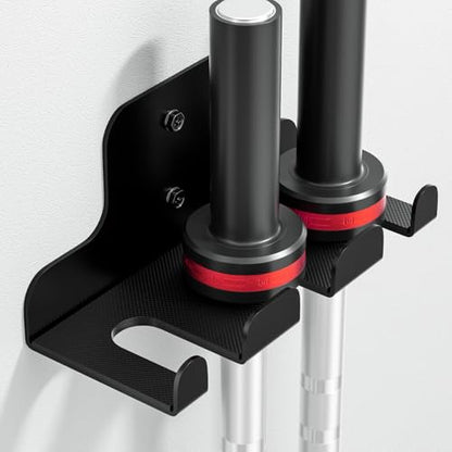 XZHXFX Barbell Wall Holder,Barbell wall Mount Hanger, - color: Black 3 hook