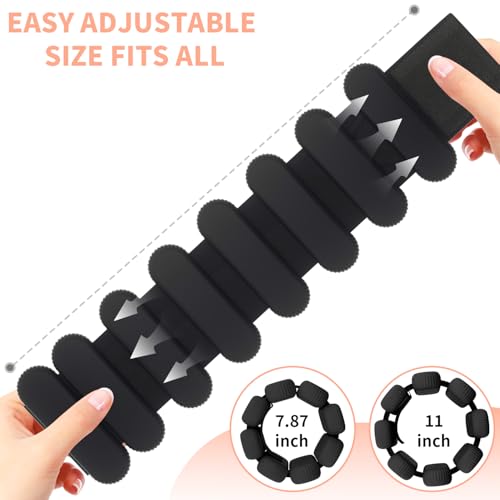 YOVKOK Adjustable Wrist Ankle Weights, 2 LBS/Pair, Bundle Options - color: Black