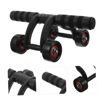 GANAZONO Ab Roller Wheel for Abs Workout Portable Fitness Equipment with Anti-skid Handle Supports up for Home Exercise Suitable for Men and Women
