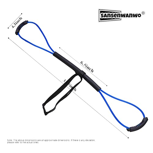 𝘀𝗮𝗻𝘀𝗲𝗻𝘄𝗮𝗻𝘄𝗼 Boxing Resistance Bands for Speed, Strength – Ideal for Fighters, Fitness Enthusiasts to Enhance Combat Techniques and Home Training with Varied Resistance Levels - color: Blue 2.0