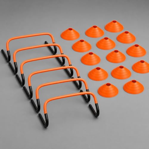 Agility Training Equipment, Speed Training Equipment, Agility Ladder Training, 12-Piece Multicolor PVC, Customizable for Football, Soccer, Basketball