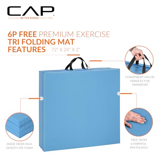 CAP Barbell All Purpose Folding Anti Tear Exercise Training Aerobic Fitness Gym & Gymnastics Balance Mat | Multiple options
