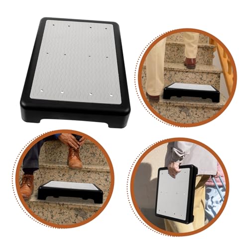 Non-Slip Step Stool for Seniors Lightweight Plastic Step Platform Anti-Skid Design for Enhanced Safety Versatile Indoor Outdoor Use Stackable Footstool for Easy Storage