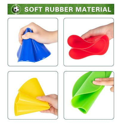 Poly Spots Spot Markers 4.72 Inch & 9 Inch Multicolor Floor Dots - style: 9inch 6pcs