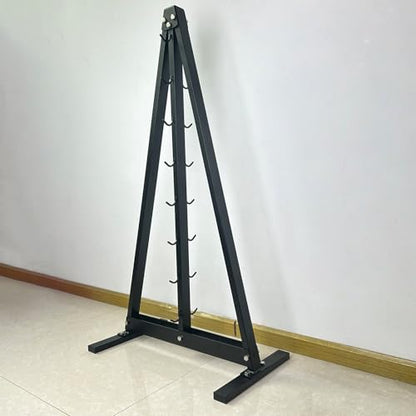BLUSLM Lat Pull Down Bar Gym Accessory Rack, Lat Pulldown Attachments Cable Attachment Storage Rack for Mag Grip - Home Gym Fitness Heavy Duty A-Frame Stand - color: BIG S-ZHIJIA