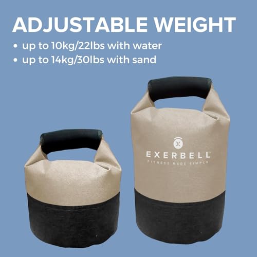 Foldable Adjustable Kettlebell 4-30lbs – Portable Water Sandbag Functional Strength Tool – Soft Floor-Friendly Mobility Gear for Home Gym Travel – Leak-Resistant Load with Internal Scale - color: Sand