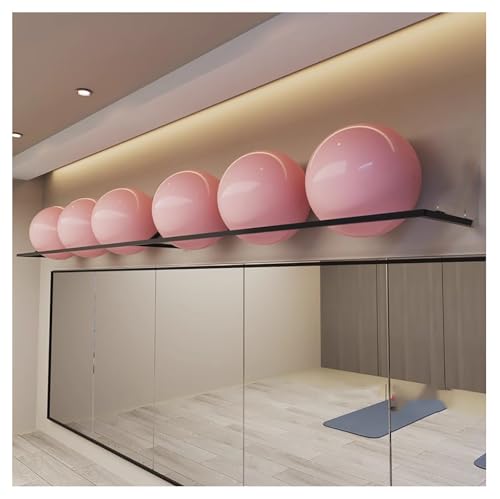 SOYDAN Wall-Mounted Sports Ball Storage Rack - Adjustable Heavy-Duty Fitness Organizer, 97" (245cm) Length, For clubs, gyms, & homes