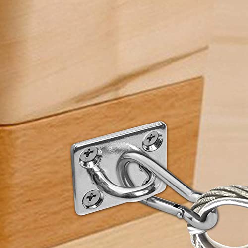 Wall Ceiling Mount Bracket Hooks for Suspension Band Trainers, Battle Ropes, Body Weight Strength Training Sets, Aerial Yoga Swing Hammock Resistance Bands, Boxing Equipment.