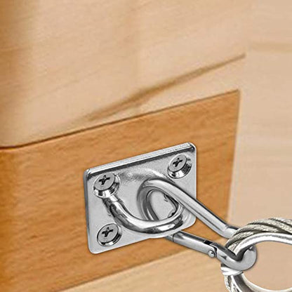 Wall Ceiling Mount Bracket Hooks for Suspension Band Trainers, Battle Ropes, Body Weight Strength Training Sets, Aerial Yoga Swing Hammock Resistance Bands, Boxing Equipment.