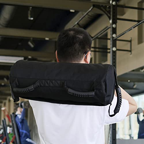 Workout Sandbag, Oxford Cloth Heavy Duty Sandbag Workout Bags with 6 Gripping Handles, Adjustable Weight Weighted Backpack, for Strength Powerlifting Running Heavy Workout