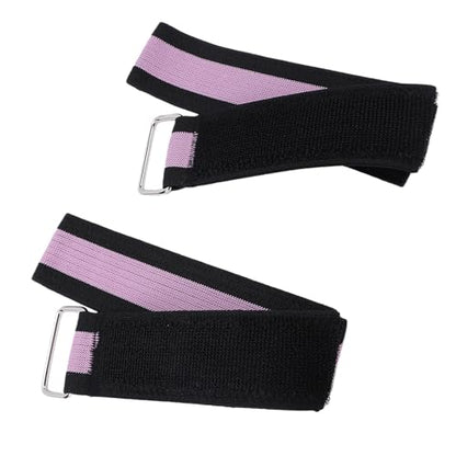 Keenso Booty Bands Polyester Glute Bands 32.6in Non Slip Exercise for Women Portable 2pcs for Pilates Hip Thigh Leg Training Home Gym Workout