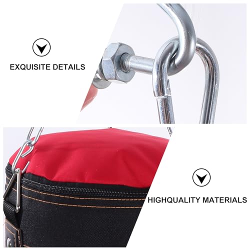 Thickened Oxford Exercise Sandbag with Triangular Steel Buckle for Boxing and Karate Training Inflatable Design for Easy Storage Fitness Target Bag Red Hollow Kicking Sandbag for
