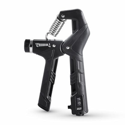 Hand Gripper Strengthener, Adjustable Resistance 22-220Lbs (10-100kg) Forearm Exerciser, Grip Strength Trainer for Muscle Building & Injury Recovery, Aerobic Hands