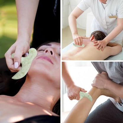 Ewin24 Natural Jade Foot Massager Acupuncture Point Massage Foot Care Therapeutic Relief Tool