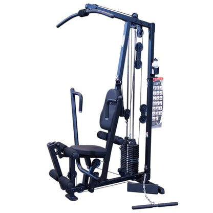 Body-Solid Powerline Adjustable Power Rack - 18-Level Strength Training Heavy-Duty Steel Frame with Safety Rods and Chin-Up Bar for Home Gym, Silver - color: Black, size: 55" x 47" x 83"