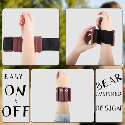 Wrist & Ankle Weights – 2 lbs / 1 lb Pair, Silicone-Wrapped Adjustable Wearable Weights for Toning, Walking, Pilates & Yoga