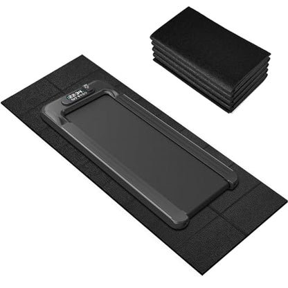 Treadmill Mat, 5'x2.5'/5.6'x2'/6.5'x3'/8'x3',6mm Thickness Exercise Equipment Mat for Carpet Hardwood Floors, Compatible with Walking Pad,Spin Bike,Elliptical Trainer,Rowing Machine - size: 70"L x 32"W x 0.24"Th
