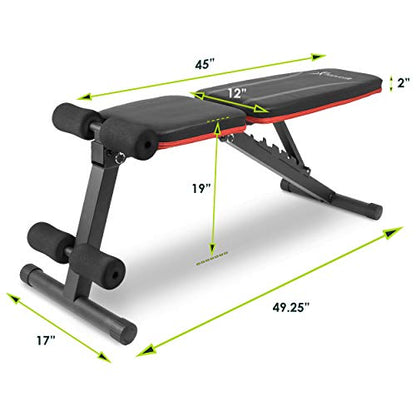 ProsourceFit Weight Bench for Weight Training and Full Body Workout for Home and Gym Fitness