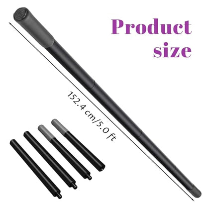 Yoga Stick Sturdy Steel Stretching Stick with Non-Slip Ends & Foam Handles for Mobility Flexibility & Balance | Exercise Pole for Fitness Posture Correction