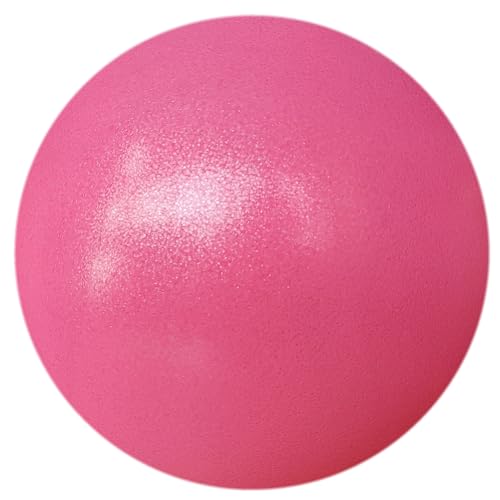 AppleRound Exercise Ball with Pump, 9-Inch Small for Pilates, Yoga, Core Stability - Choose: [Pack of 1 Ball + 1 Pump] or [Pack of 2 Balls + 1 Pump] - color: Pink x1
