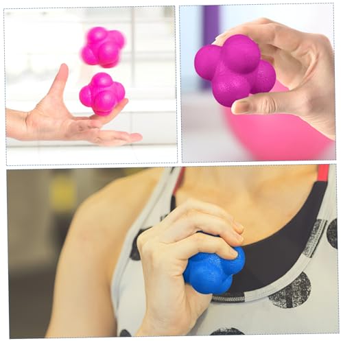 Alasum 6Pcs Hexagonal Agility Balls for Reaction Training High Difficulty Reflex Balls for Sports Exercise Lightweight Durable for Team Games and Parent Interaction